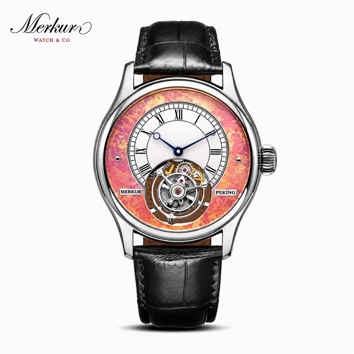 Merkur Men's High-Frequency Coaxial Tourbillon Watch – Sapphire