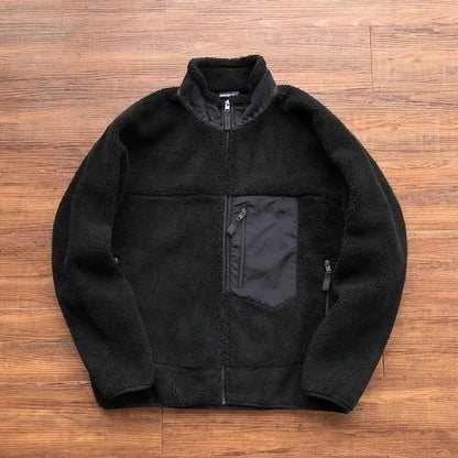 Motorcycle Outdoor Fleece Jacket For Men/Women Double Sided Fleece Thickened Plush Rider Cycling Suit Lamb Wool Windproof Jacket