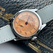 Pierre Paulin Men's Jumping Hour Watch – Salmon Dial, Automatic, 38mm
