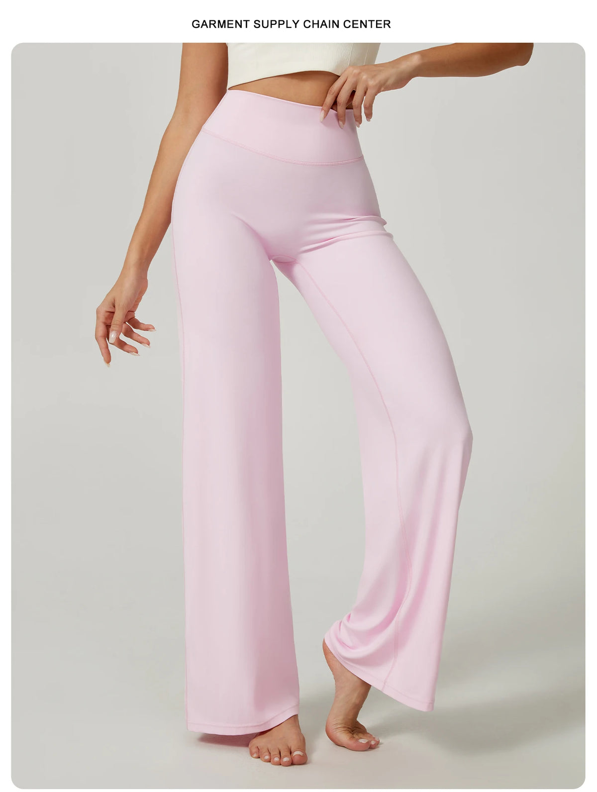 Women's High-Waist Wide-Leg Yoga Pants – Tummy Control Flare Leggings