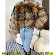 MAOMAOKONG Women's Real Fox Fur Coat – Luxury Winter Jacket
