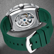 AILANG Men's Double Tourbillon Automatic Watch – Silicone Strap, Luminous