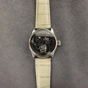 Jacques Genry Men's Tourbillon Watch – 42mm, Manual, Hollow Carved Dial