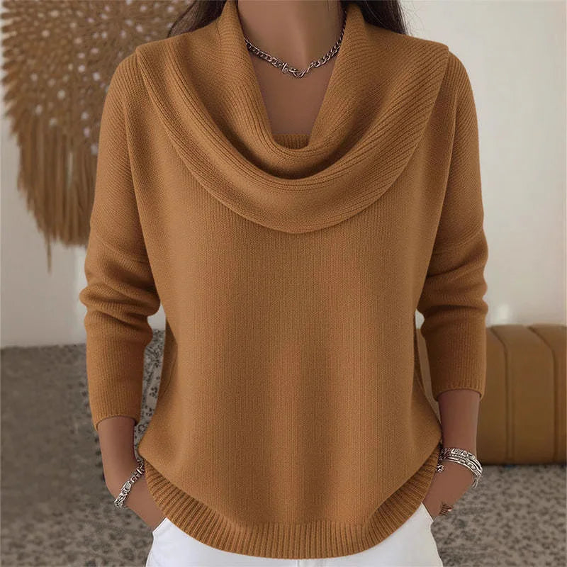 Women's Oversized Vintage Knit Jumper – Soft Warm Winter Sweater