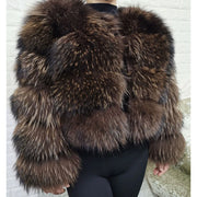 MAOMAOKONG Women's Real Fox Fur Coat – Luxury Winter Jacket