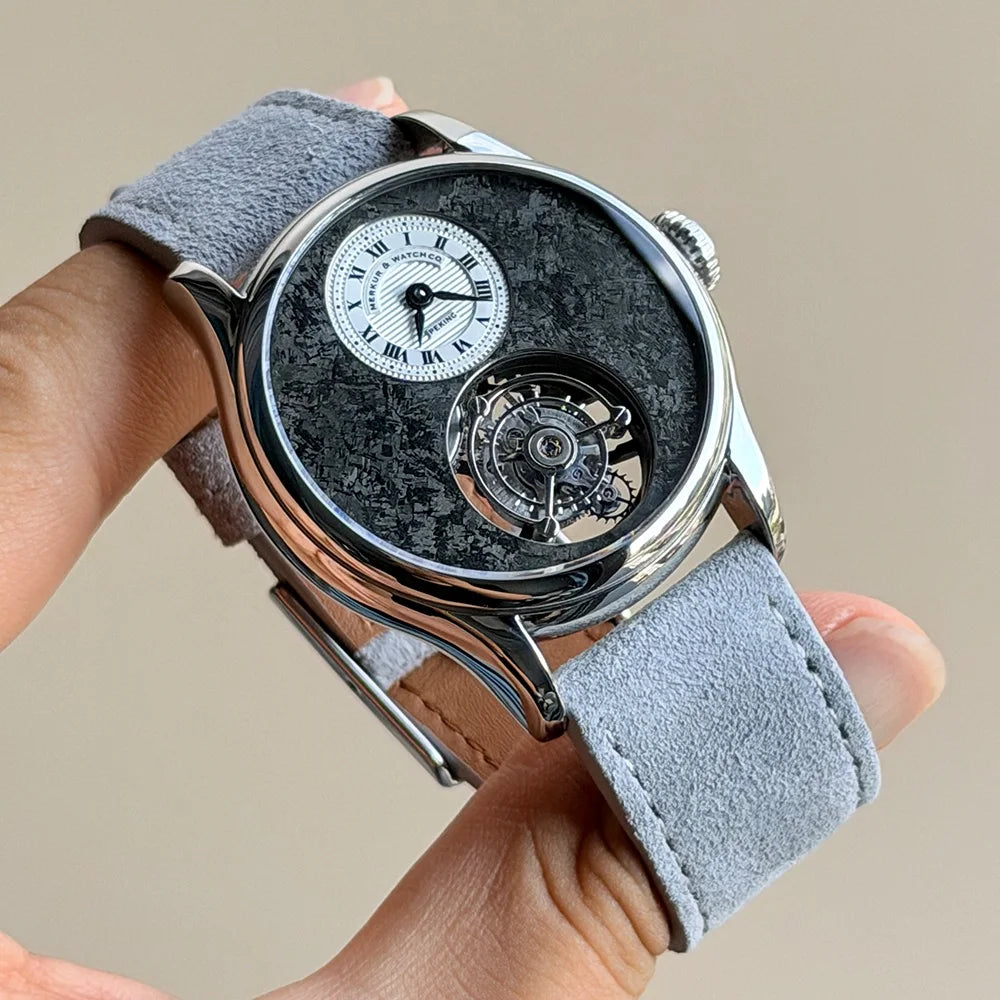 Merkur Men's High-Frequency Coaxial Tourbillon Watch – Sapphire