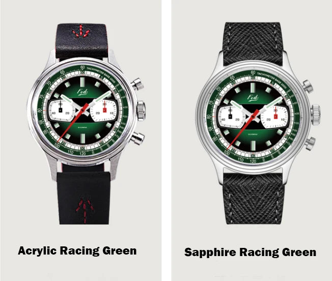 Fod Men's Retro Chronograph Mechanical Watch – ST1901, Racing Series, 38mm