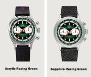 Fod Men's Retro Chronograph Mechanical Watch – ST1901, Racing Series, 38mm