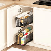 2-Pack Pull-Out Under-Sink Organiser – Sliding Cupboard Storage Baskets
