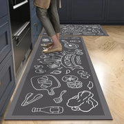 Non-Slip Velvet Kitchen Runner Mat – Absorbent Long Floor Rug
