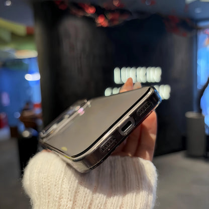 Luxury Hard Transparent Hard Plastic Case for iPhone 17 Air 16 15 14 Plus 13 12 11 Pro Max Clear Ultra Thin Slim Glossy Cover