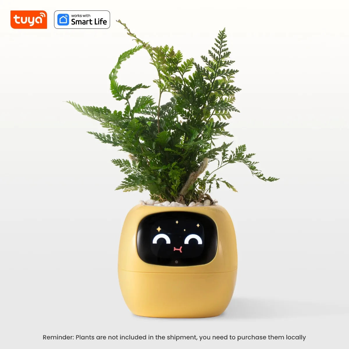 Tuya Ivy Smart Planter – AI Plant Pot with 49 Expressions & 7 Sensors