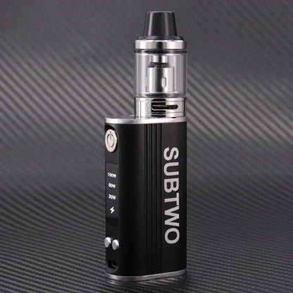 SUBTWO 100W Vape Box Mod E Cigarettes Kit 30W/60W/100W Power Adjust Battery with 0.3ohm 2.5ml Bottom Atomizer Vaper Smoke Pen