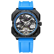 AILANG Men's Square Automatic Tourbillon Watch – Hollow Dial
