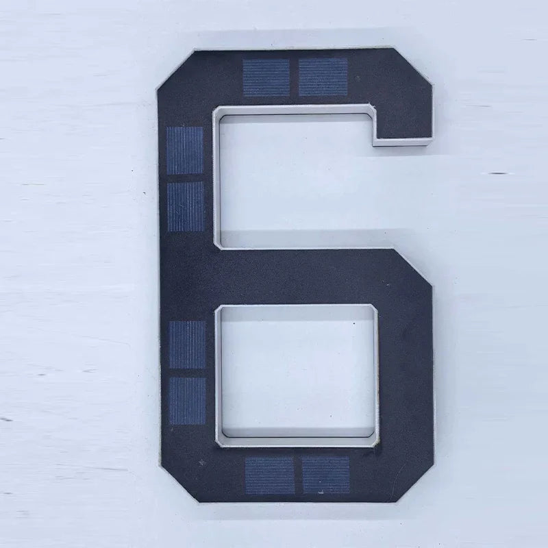 Solar LED House Number Sign – Waterproof Outdoor Address Plate Light