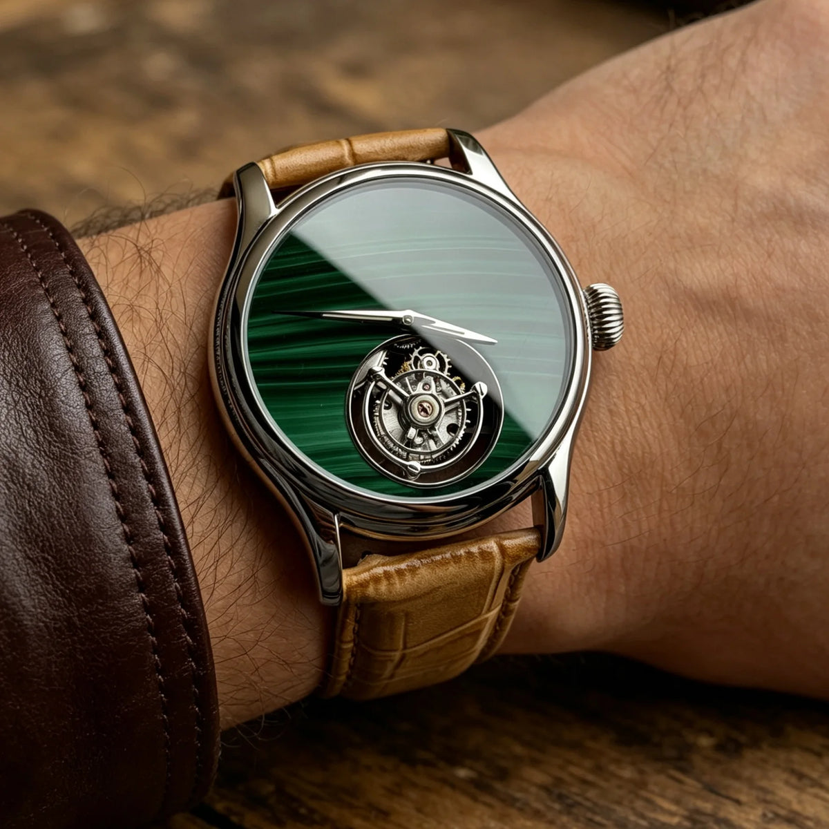 Merkur Men's High-Frequency Coaxial Tourbillon Watch – Sapphire