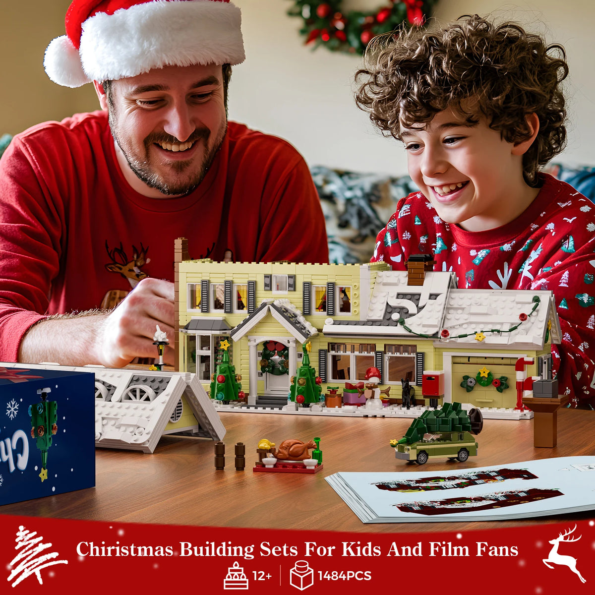 Christmas Snow Village Building Block Set – Festive Holiday Display
