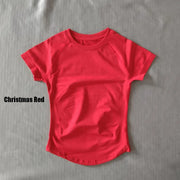 Dneyf Women's Quick-Dry Workout T-Shirt – Breathable Gym Top