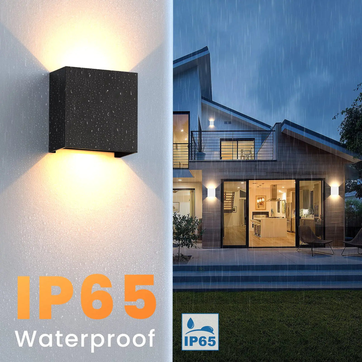 LED Wall Sconces – 6W Indoor/Outdoor IP65 Up-Down Wall Lights