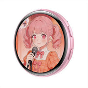 Anime Digital Badge – HD Touchscreen E-Pin with Photo & Video Display