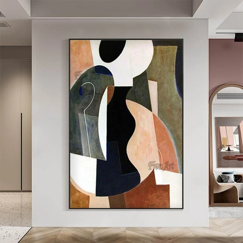 Five Art 100% Handmade Oil Painting Canvas Wall Art Oil Paintings Canvas Abstract Art Home Decoration Wall Pictures No Framed