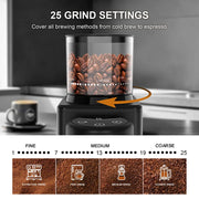 Electric Conical Burr Coffee Grinder – Touchscreen, 25 Grind Settings