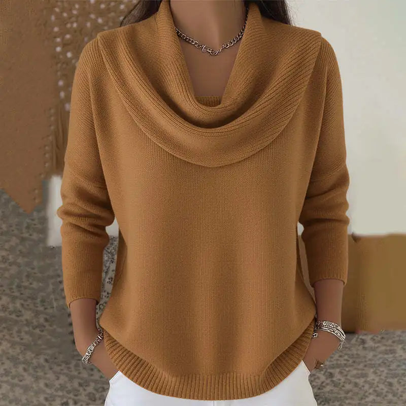 Women's Oversized Vintage Knit Jumper – Soft Warm Winter Sweater