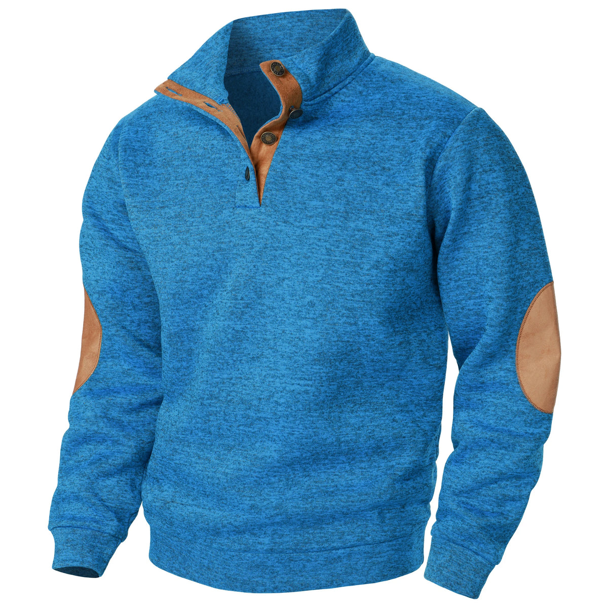Men's Stand Collar Knitted Jumper – Long Sleeve Casual Winter Sweater