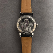 Jacques Genry Men's Tourbillon Watch – 42mm, Left Crown, Skeleton Dial