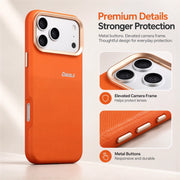 ESEBLE Woven Faux-Leather Magnetic Phone Case