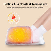 USB Heated Foot Warmer – Soft Plush Electric Thermal Foot Pad