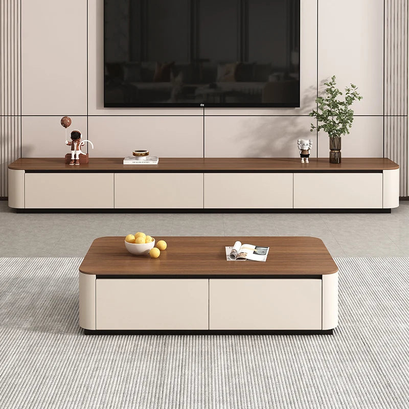 Solid Wood TV Stand — Low Vintage Media Unit, Lengths 1.6m to 3.0m - photo 4