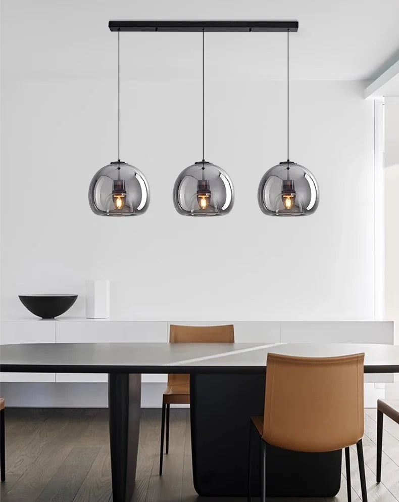 Modern Glass Pendant Light – Hanging Lamp for Living & Dining Room