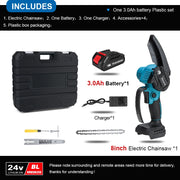 Kamolee 24V Brushless Mini Chainsaw – Cordless Wood Pruning Saw