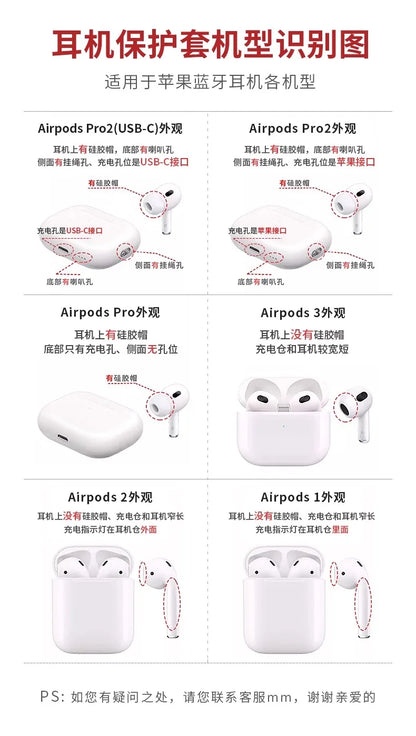 Protective Case For Airpods 4 Cover Luxury Earphone Cover Case For Apple Airpodspro 2 3 1/2 Air Pods Pro Shockproof With Hook﻿