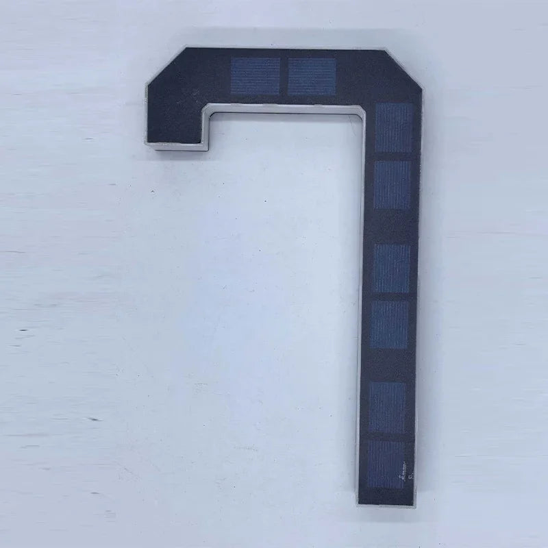 Solar LED House Number Sign – Waterproof Outdoor Address Plate Light