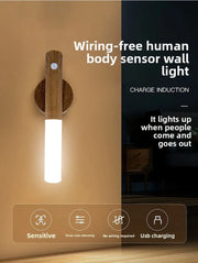 Rechargeable Motion Sensor Night Light – Magnetic LED Wall Lamp