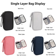 Waterproof Cable Organiser Bag – Travel Case for Chargers & Cords