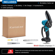 Kamolee 24V Brushless Mini Chainsaw – Cordless Wood Pruning Saw