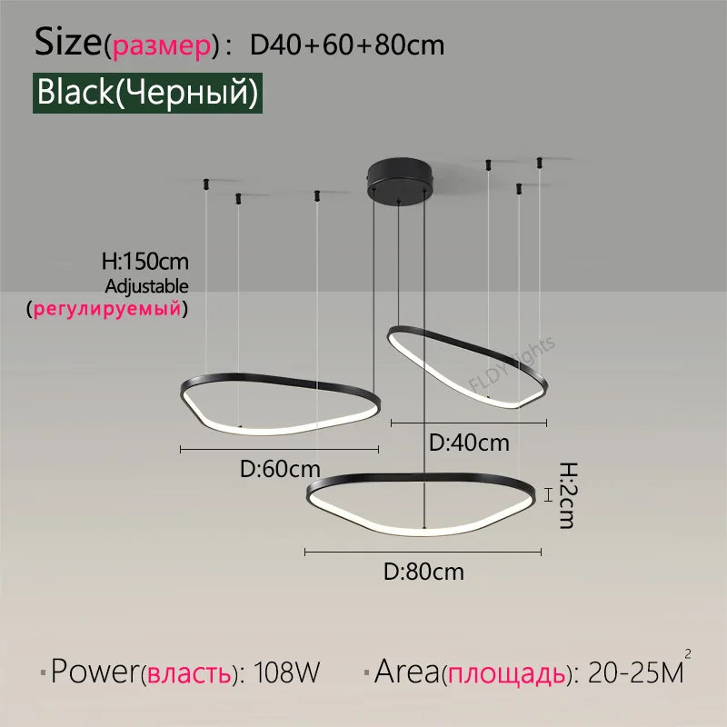 Modern Designer Chandelier – Hanging Pendant Lamp for Ceilings
