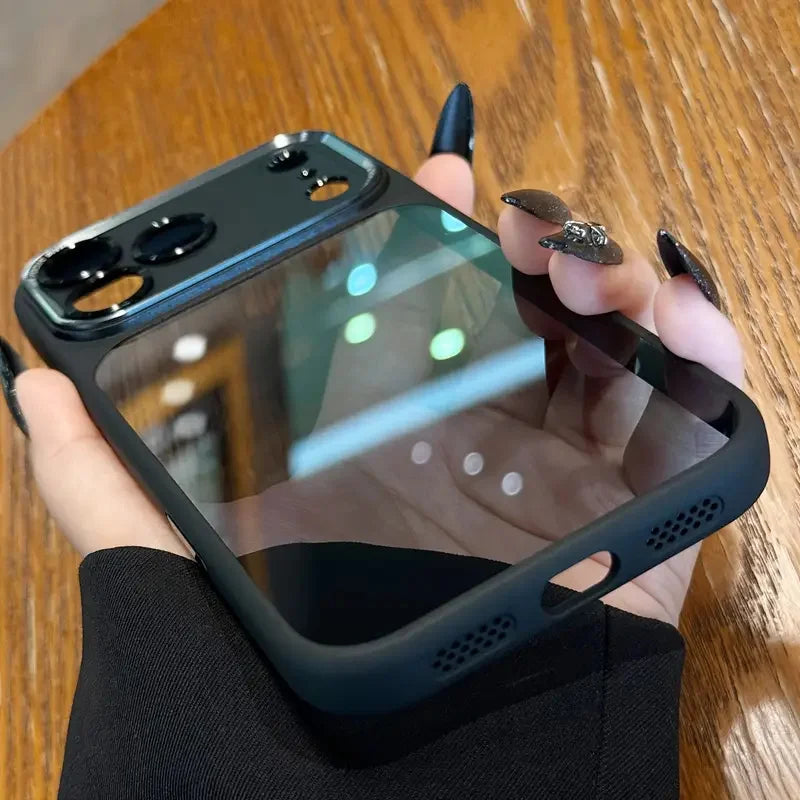 Luxurious and high-quality semi-transparent Leica metal lens frame protective case suitable for iPhone 17 Promax 16 15 14 13 Pro