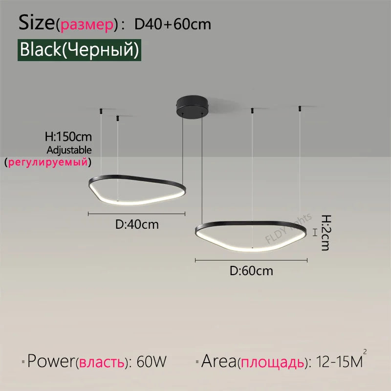 Modern Designer Chandelier – Hanging Pendant Lamp for Ceilings