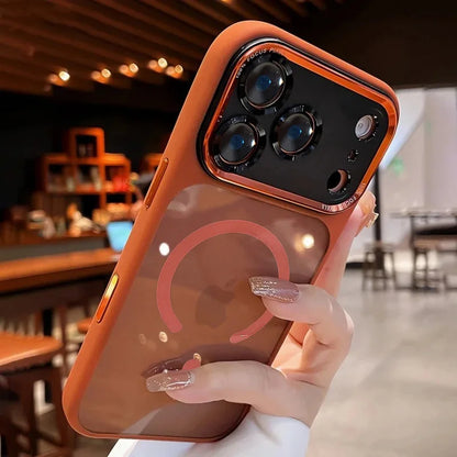 for Magsafe Magnetic Phone Case for iPhone 17 16 15 14 12 13 11 Pro Max Plus Air Transparent Bumper Hard Luxury Clear Cover