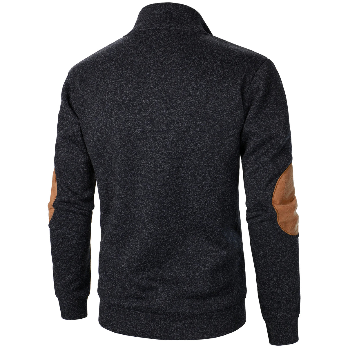 Men's Stand Collar Knitted Jumper – Long Sleeve Casual Winter Sweater