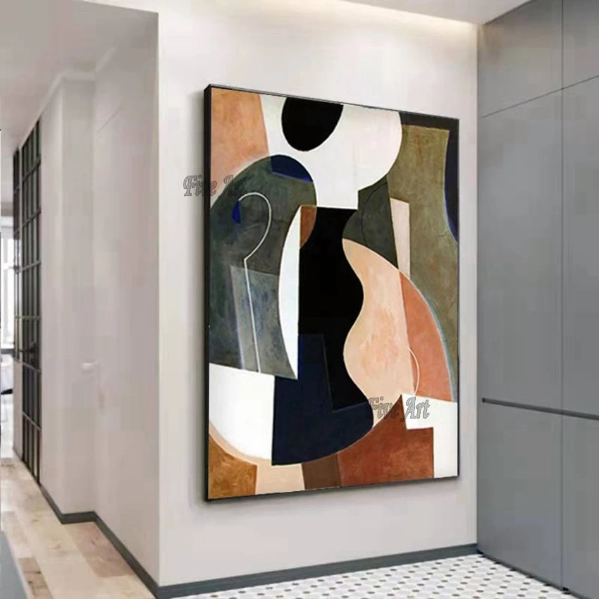 Five Art 100% Handmade Oil Painting Canvas Wall Art Oil Paintings Canvas Abstract Art Home Decoration Wall Pictures No Framed