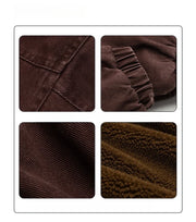 Men's Vintage Polar Wool Winter Jacket – Thick Warm Zip-Up Coat
