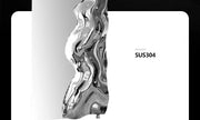 Stainless Steel Mirror Wall Panel — Art Deco Statement Decor, 3 Sizes