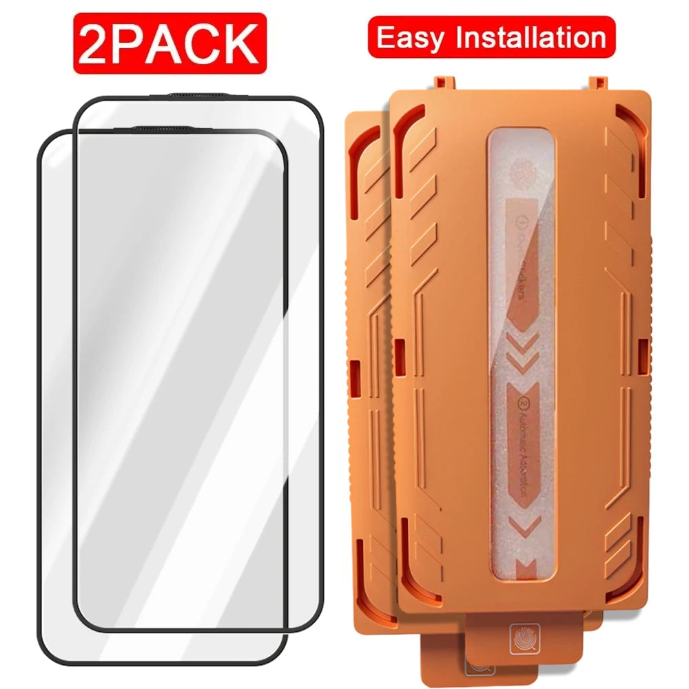 For IPhone 17 ProMax/17 Pro/17 Air Easy To Install Tempered Glass Screen Protectors HD Clear Films for IPhone 17 17Pro 17Air