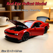 Hellcat 1:36 Diecast Model Car – Pull-Back Toy with Opening Doors