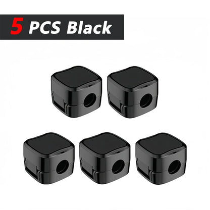 Magnetic Cable Clips Adjustable Cord Holder | Adhesive Under Desk Mgmt Organizer for Home Office Car Wall Desktop Nightstand